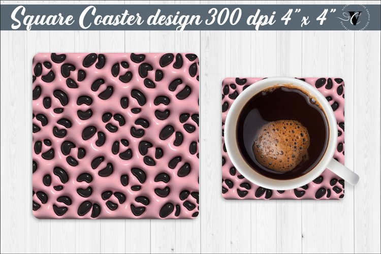 Square Coaster | Puff | 3D coaster