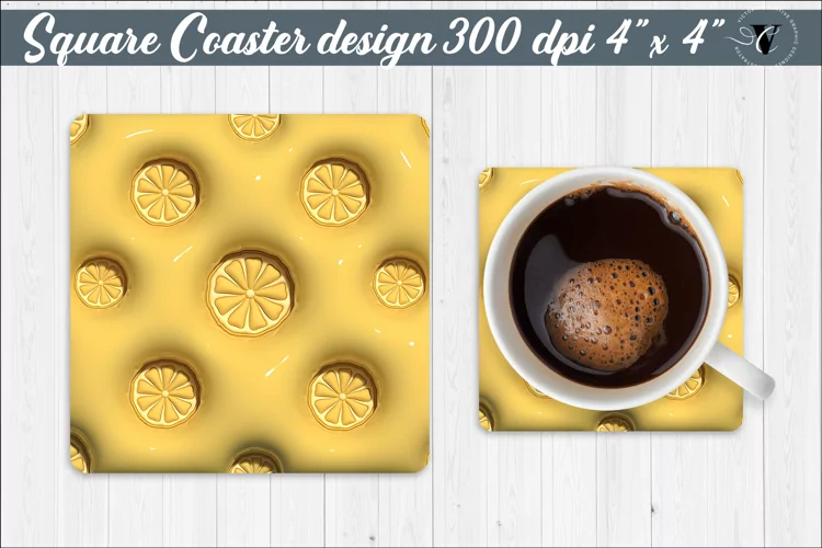Square Coaster | Puff | 3D coaster