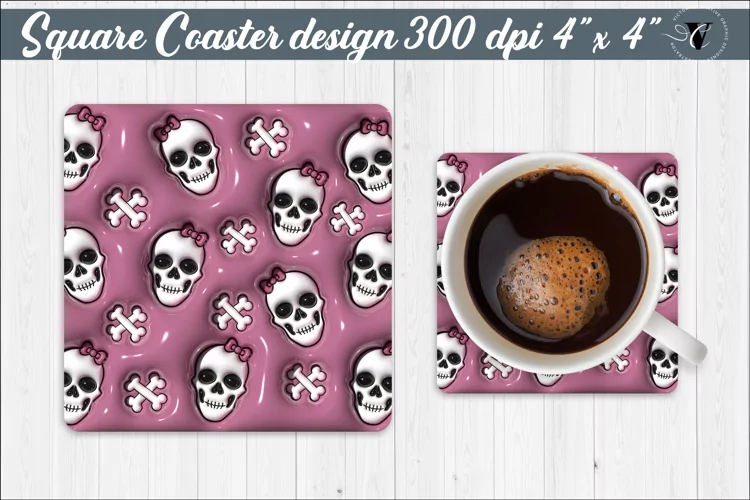 Square Coaster | Puff | 3D coaster