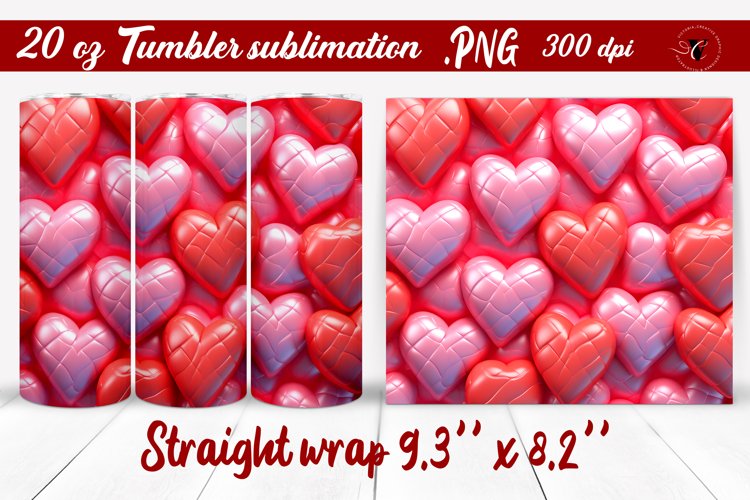 20 Oz Sublimation Tumbler Wrap Image 11
