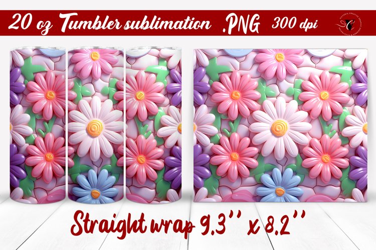 20 Oz Sublimation Tumbler Wrap Image 10
