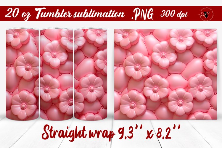 20 Oz Sublimation Tumbler Wrap Image 9