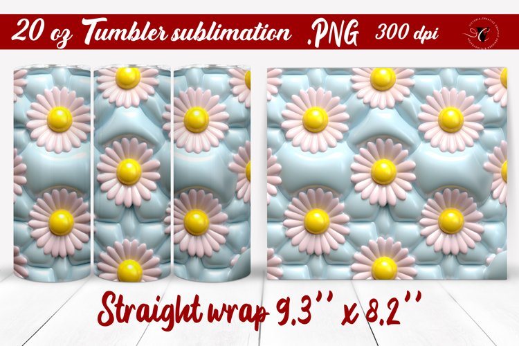 Tumbler wrap | 3d puff tumbler wrap