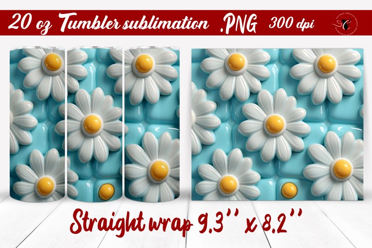 20 Oz Sublimation Tumbler Wrap Image 3