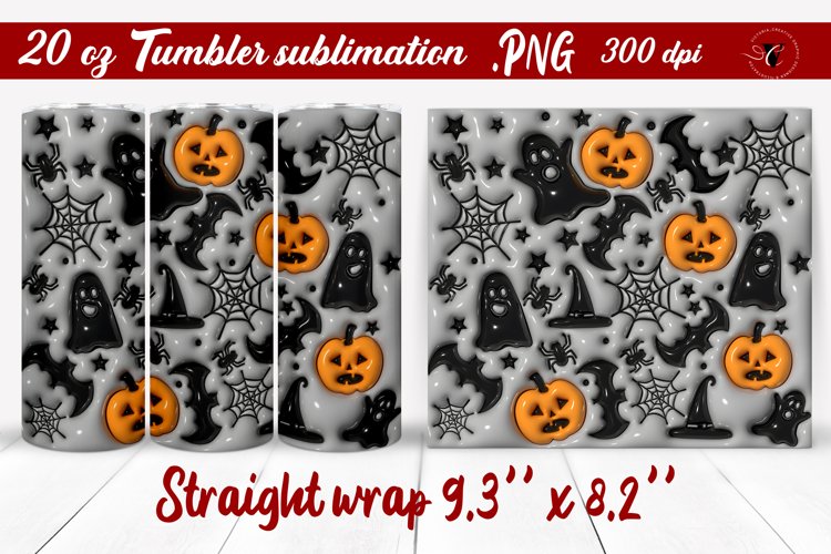 20 Oz Sublimation Tumbler Wrap Image 5