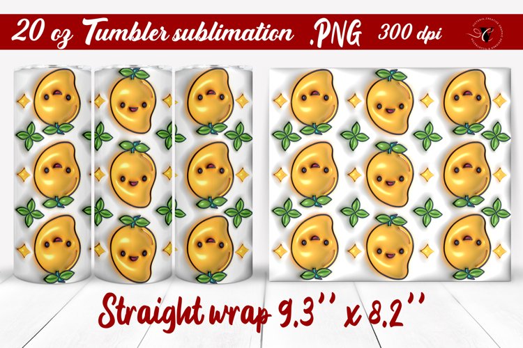 20 Oz Sublimation Tumbler Wrap Image 23