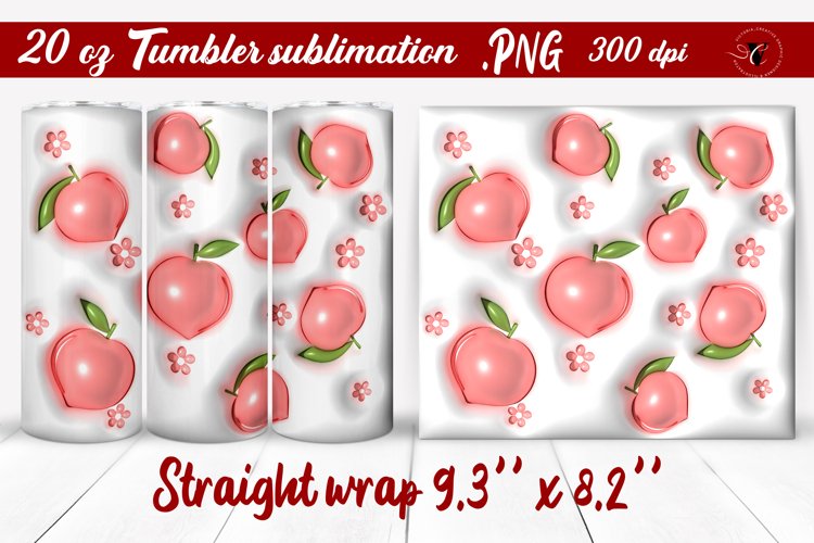 20 Oz Sublimation Tumbler Wrap Image 6
