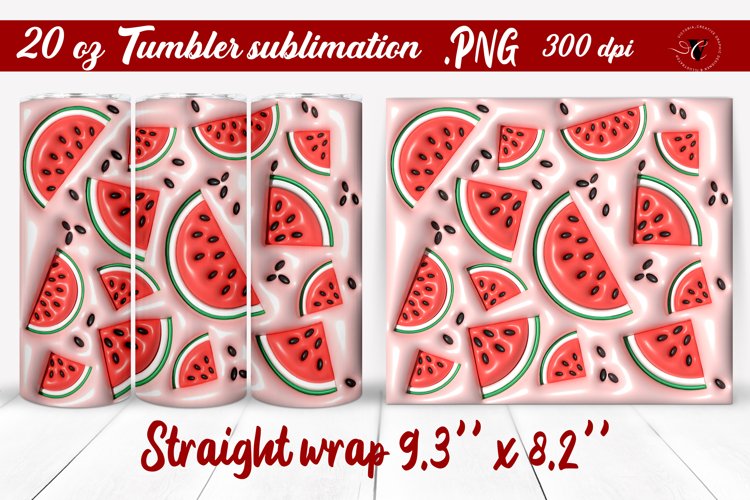 20 Oz Sublimation Tumbler Wrap Image 3