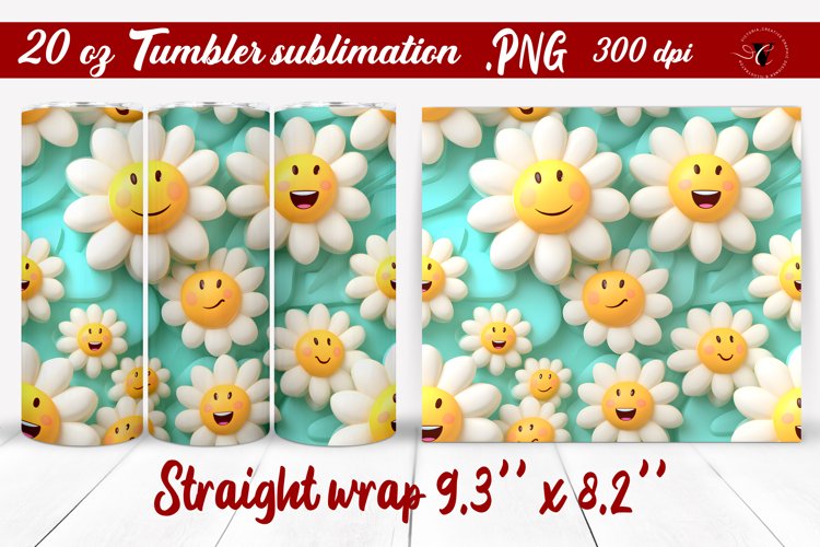 20 Oz Sublimation Tumbler Wrap Image 15