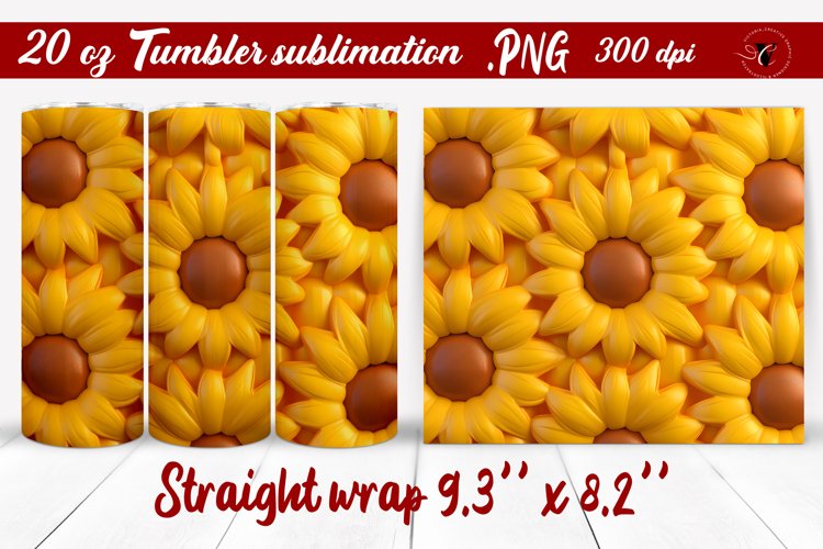 20 Oz Sublimation Tumbler Wrap Image 14
