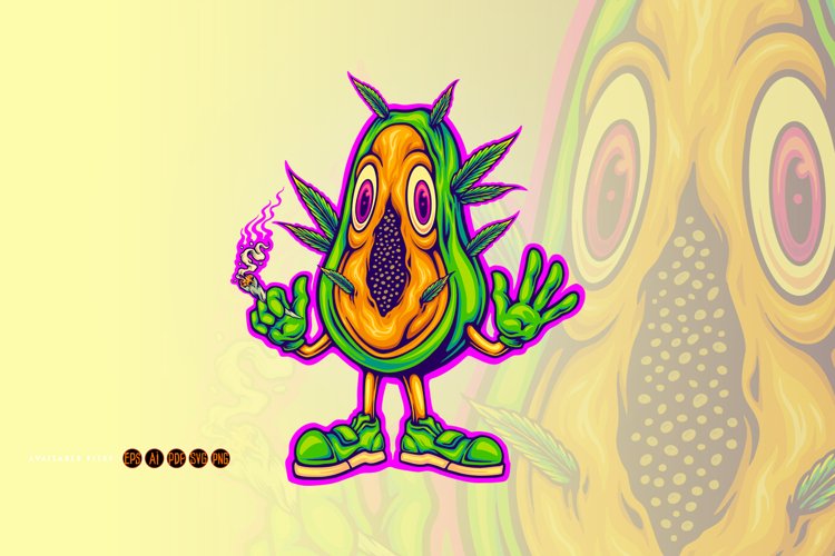 Puffing papaya funny cannabis strain example image 1