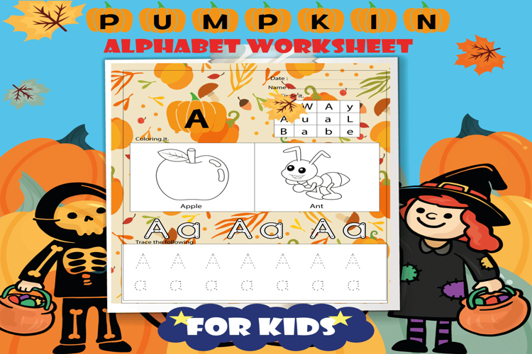 PUMPKIN Alphabet Worksheet