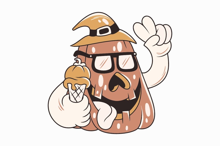 Pumpkin Cartoon Halloween T-shirt