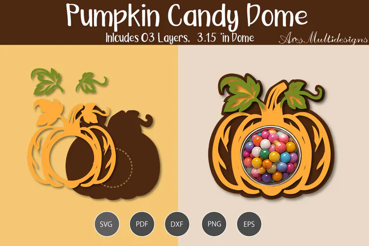 Pumpkin Candy Dome SVG