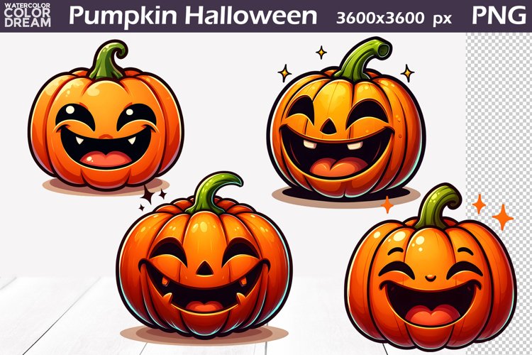 Pumpkin Face Clipart Image 7