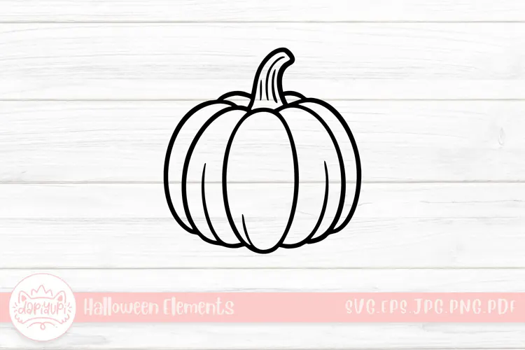 pumpkin doodle halloween element