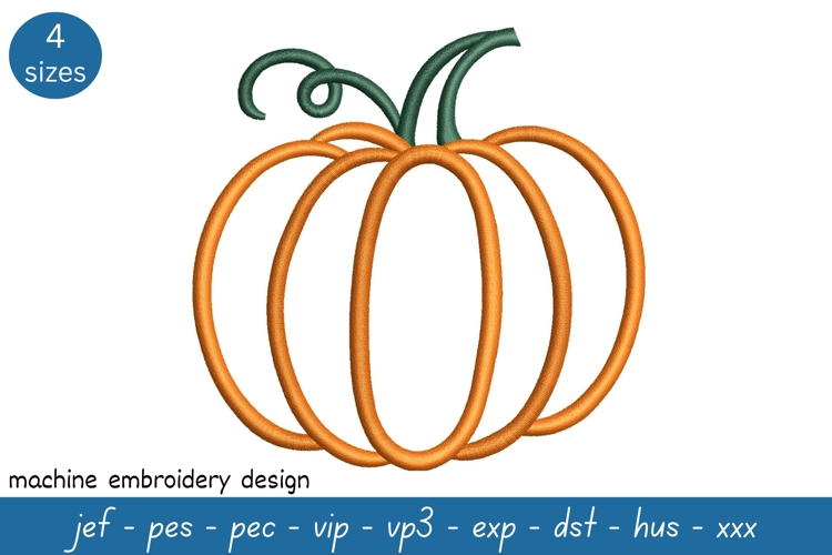 Pumpkin Embroidery