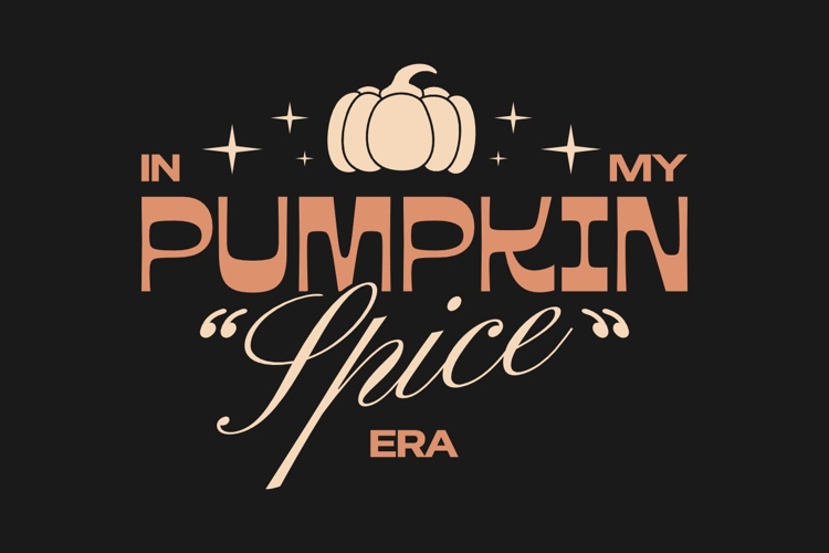 In My Pumpkin Spice Era Typography T-shirt