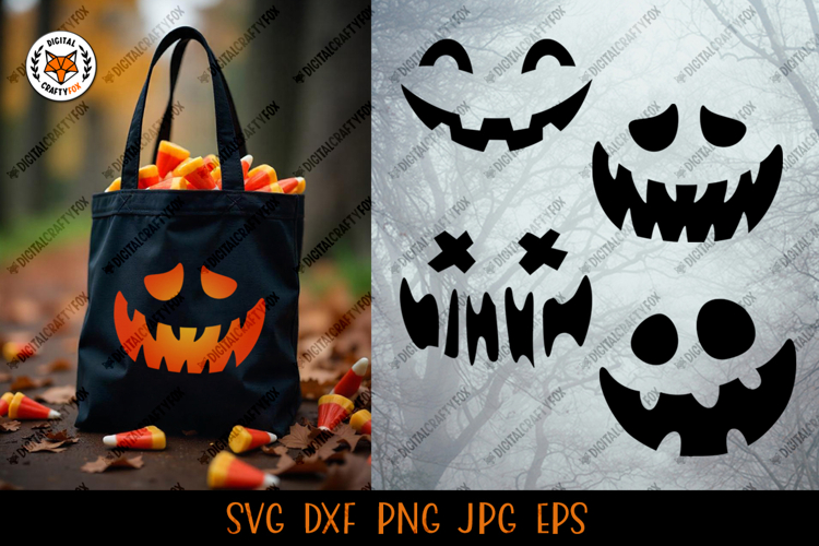 Pumpkin Faces Svg