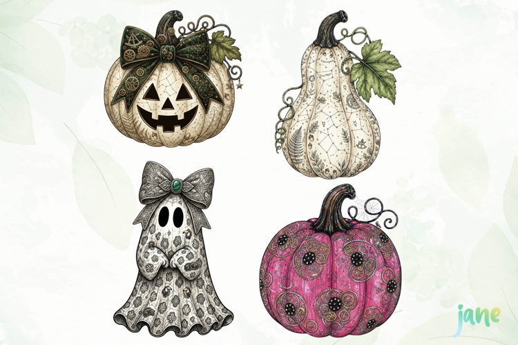 Pumpkin Ghost clipart