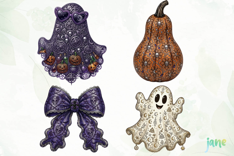 Pumpkin Ghost clipart