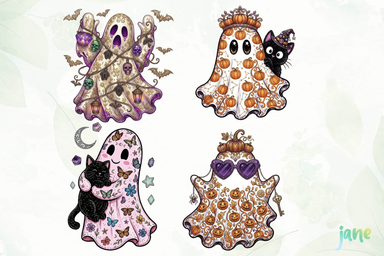 Pumpkin Ghost clipart