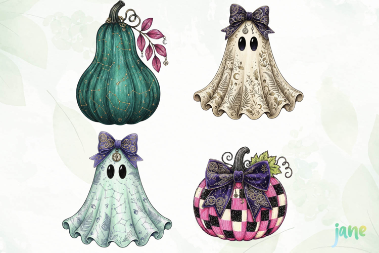 Pumpkin Ghost clipart