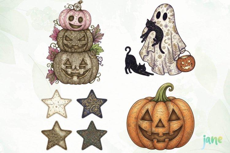 Pumpkin Ghost clipart
