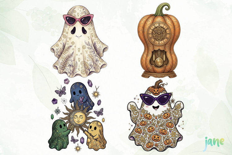 Pumpkin Ghost clipart