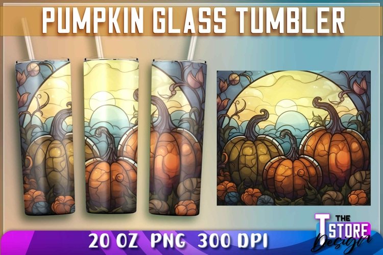 Pumpkin Glass Tumblers Wrap 20 oz | PNG File | PNG 300 DPI