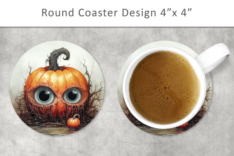 Halloween Round Coaster, Kitchen Decor