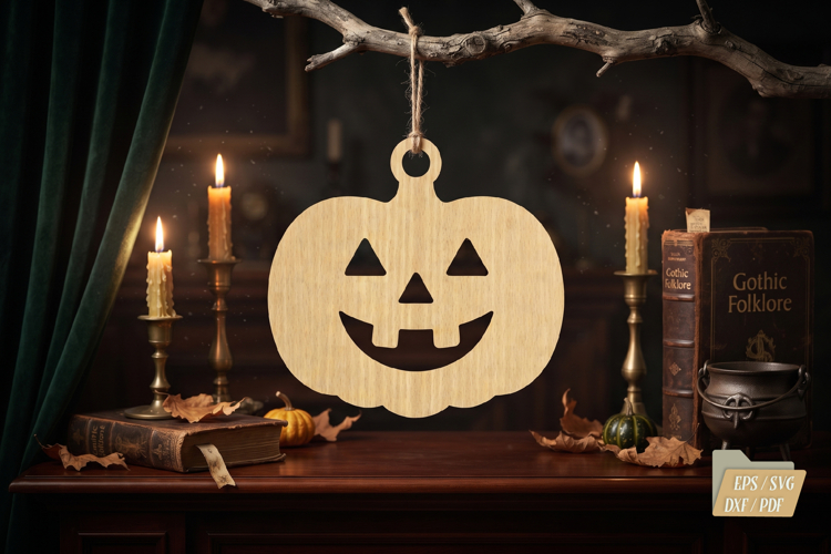 Pumpkin Jack O Lantern Laser Cut SVG,Halloween Hanging
