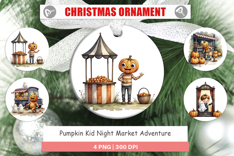 Ornament Pumpkin Market Adventure