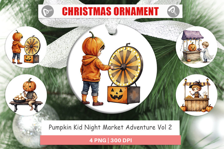 Ornament Pumpkin Market Adventure