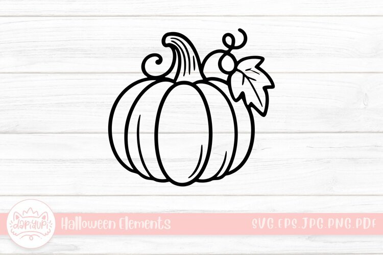 pumpkin line doodle halloween element example image 1