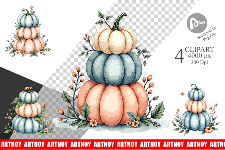 Pumpkin Pastel Dreams Clipart