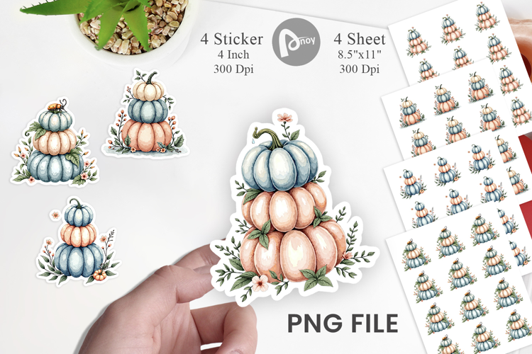 Pumpkin Pastel Dreams Sticker