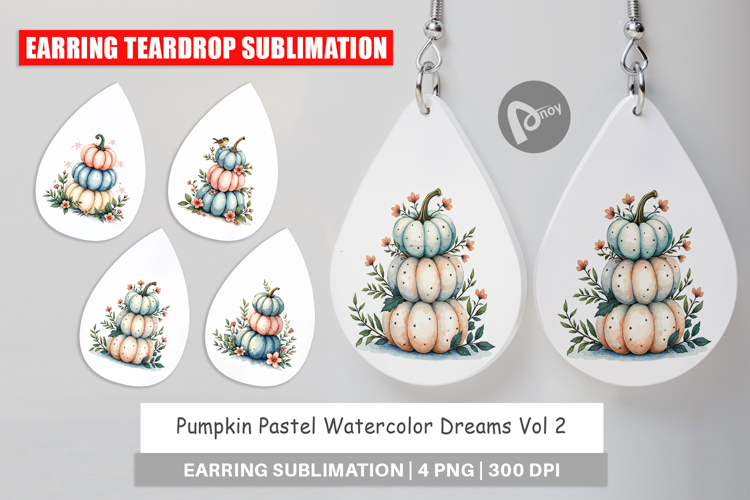 Pumpkin Pastel Dreams Earring