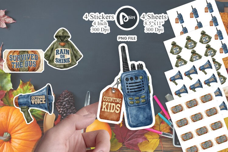 Pumpkin Patch Field Trip Chaos Sticker example image 1