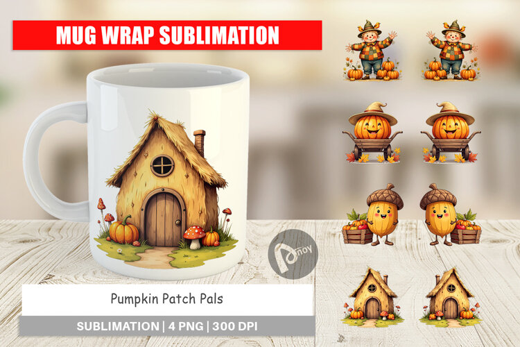 Mug Wrap Pumpkin Patch Pals example image 1