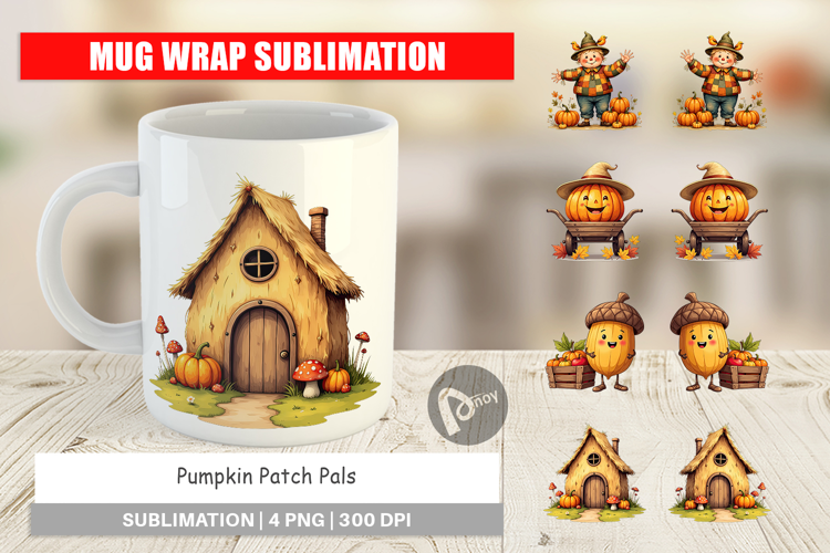 Mug Wrap Pumpkin Patch Pals