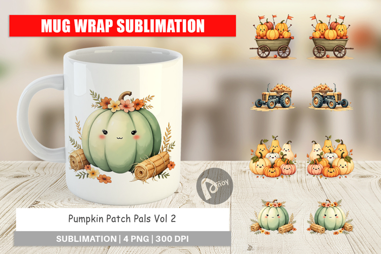 Mug Wrap Pumpkin Patch Pals