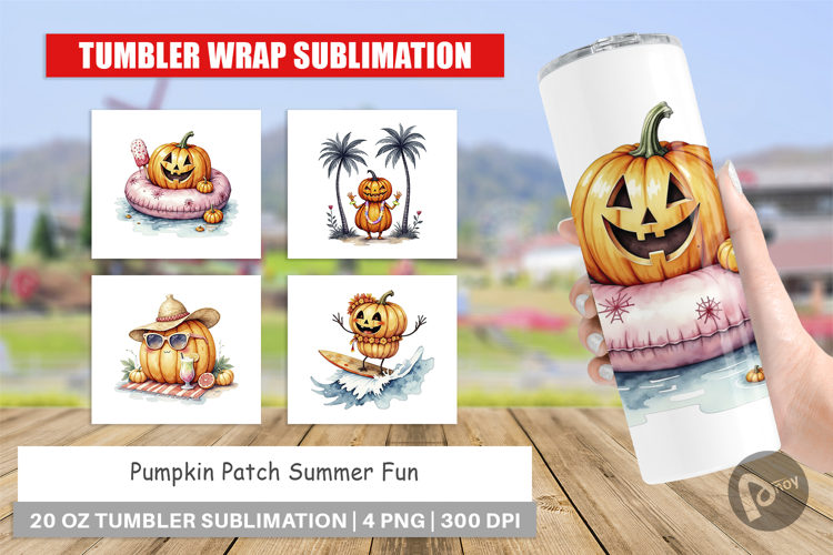 Tumbler Pumpkin Patch Summer