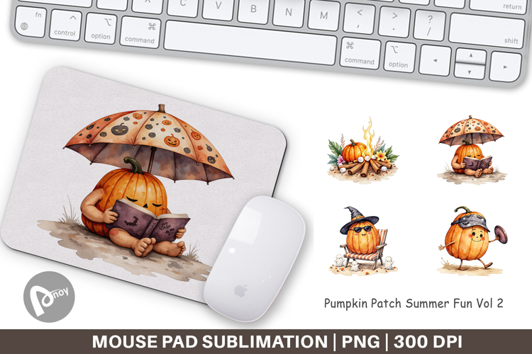 Mouse Pad Pumpkin Patch Summer