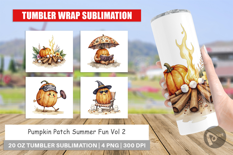Tumbler Pumpkin Patch Summer