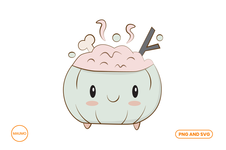 Pumpkin pot, pastel halloween
