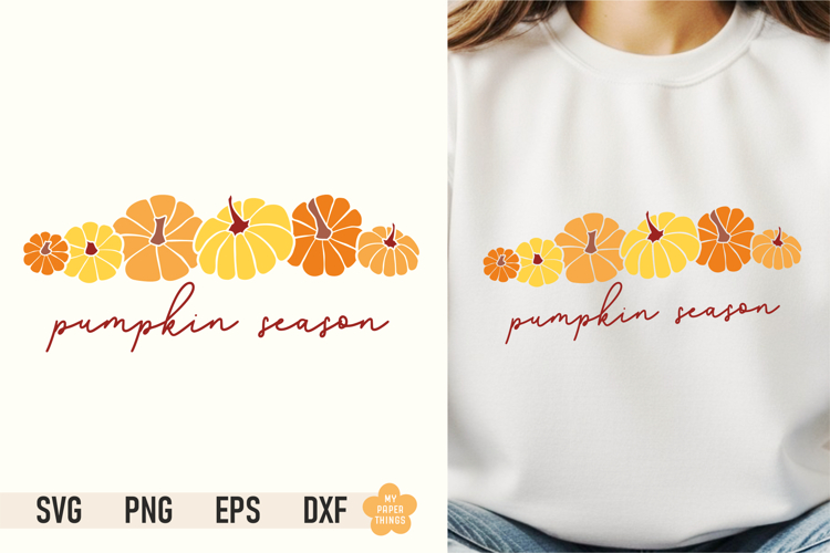 Pumpkin Season SVG PNG | Sublimation Fall Design