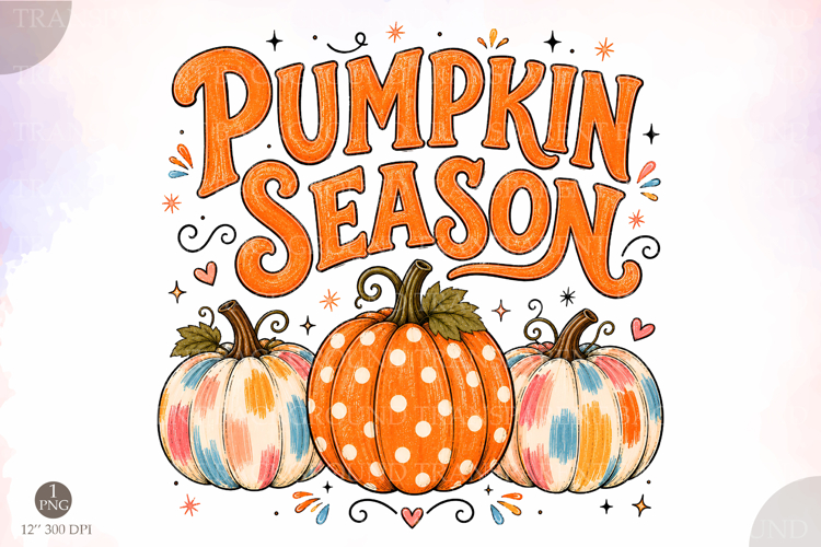 Pumpkin Season PNG, Fall Pumpkin Design
