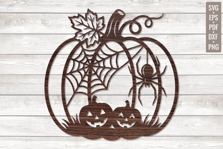 Pumpkin shape Halloween Wall Sign SVG