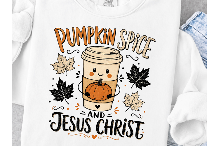 Pumpkin Spice And Jesus Christ PNG